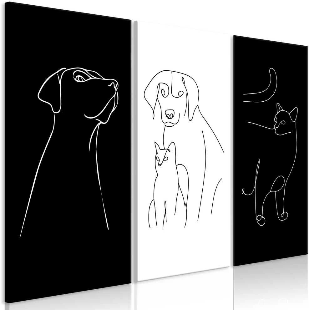 Artgeist Paveikslas - Domestic Animals (3 Parts)