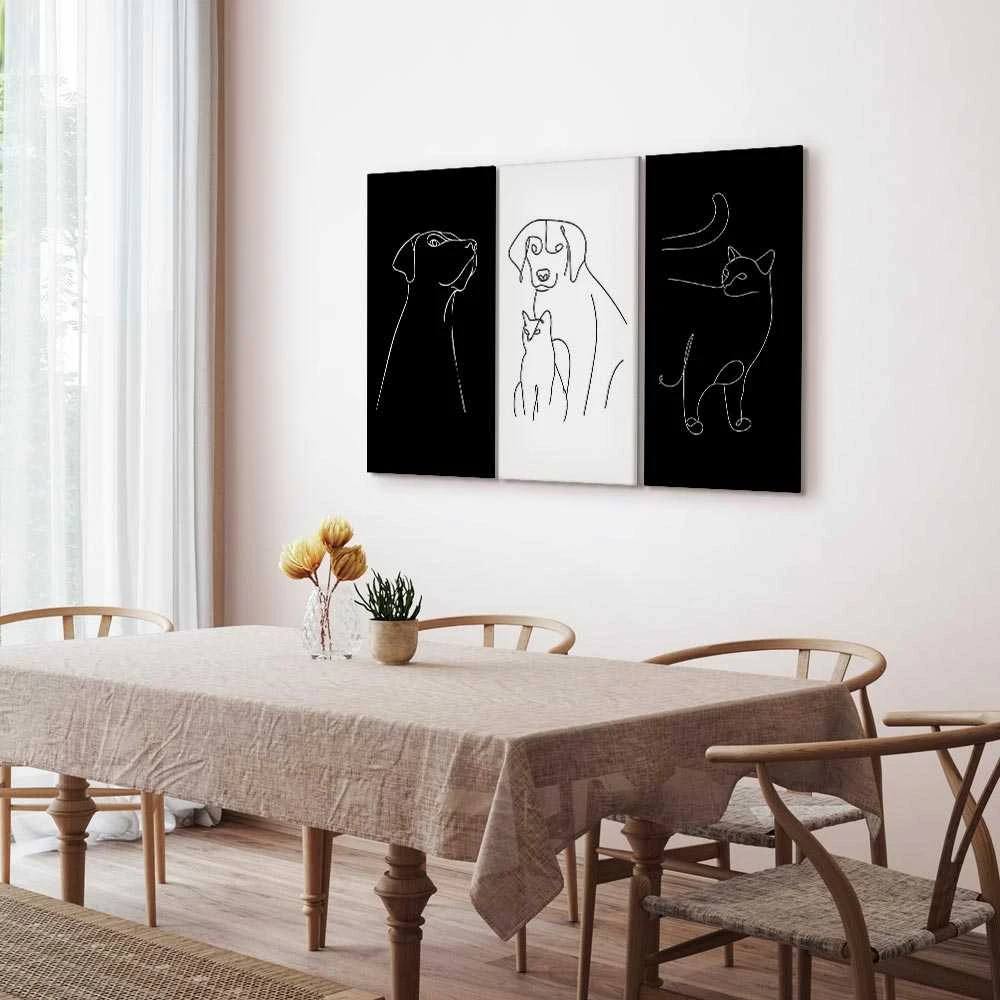 Artgeist Paveikslas - Domestic Animals (3 Parts)