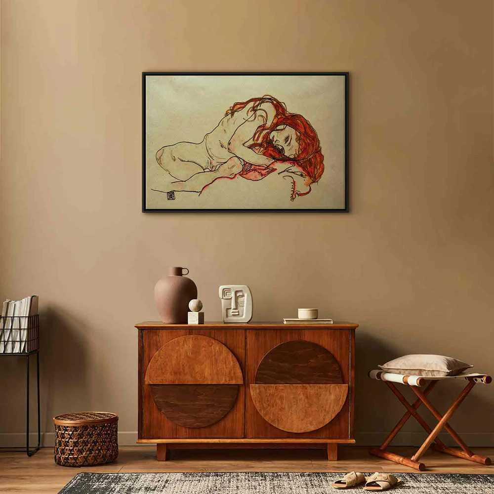 Artgeist Paveikslas - Egon Schiele – Crouched Girl With Bowed Head