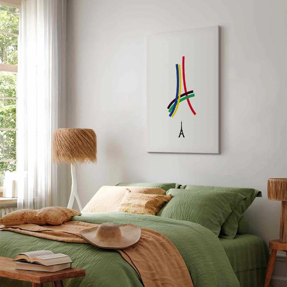 Artgeist Paveikslas - Eiffel Tower - Colorful Graphics - Abstraction