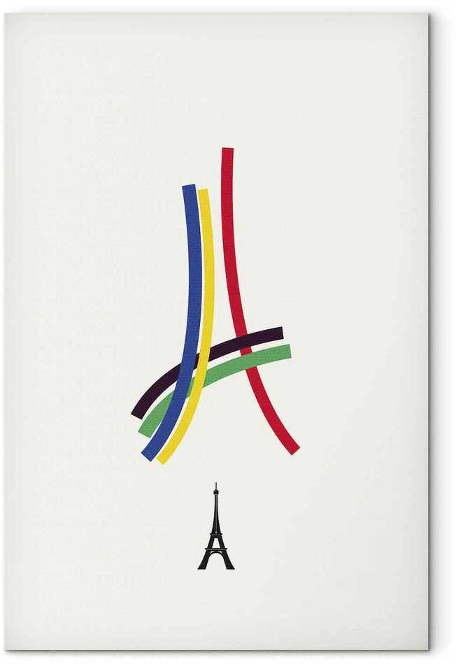 Artgeist Paveikslas - Eiffel Tower - Colorful Graphics - Abstraction