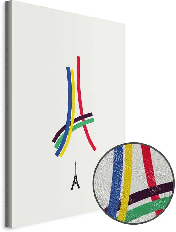 Artgeist Paveikslas - Eiffel Tower - Colorful Graphics - Abstraction