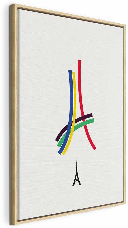Artgeist Paveikslas - Eiffel Tower - Colorful Graphics - Abstraction