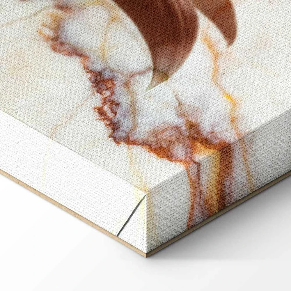 Artgeist Paveikslas - Elegance of a Flower (1-part) - Delicate Lily on Marble in Sepia