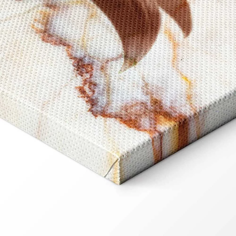 Artgeist Paveikslas - Elegance of a Flower (1-part) - Delicate Lily on Marble in Sepia