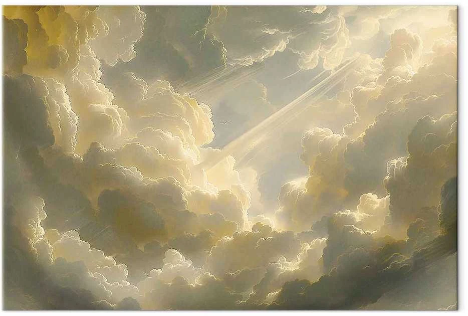 Artgeist Paveikslas - Enchanting Play of Colors Against a Backdrop of Clouds