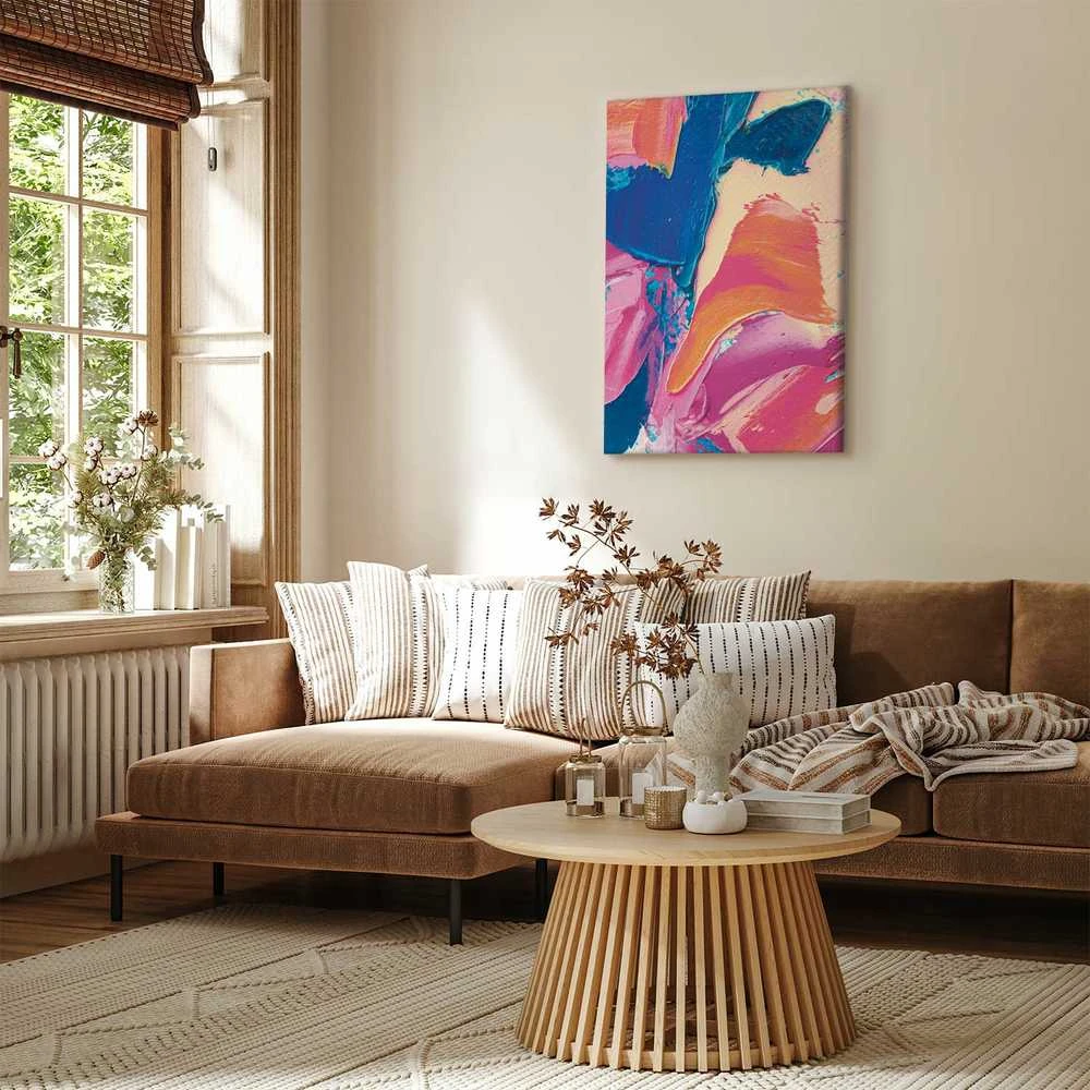 Artgeist Paveikslas - Energetic Shapes - Dynamic Oil Paint Composition on Canvas