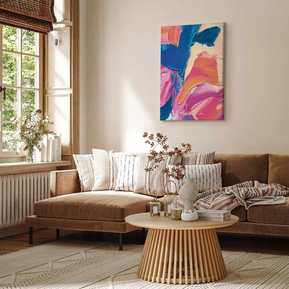 Artgeist Paveikslas - Energetic Shapes - Dynamic Oil Paint Composition on Canvas