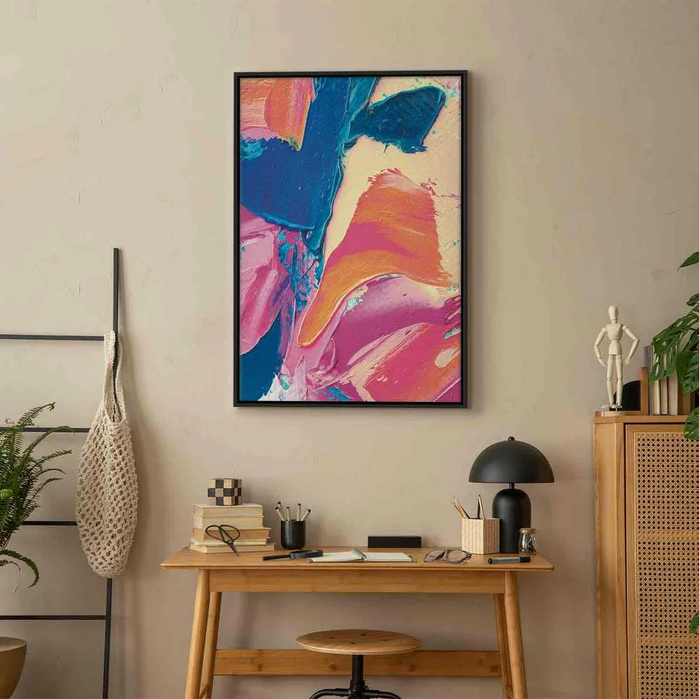 Artgeist Paveikslas - Energetic Shapes - Dynamic Oil Paint Composition on Canvas