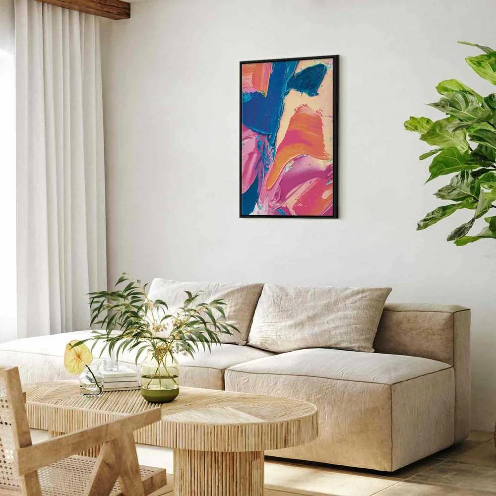 Artgeist Paveikslas - Energetic Shapes - Dynamic Oil Paint Composition on Canvas