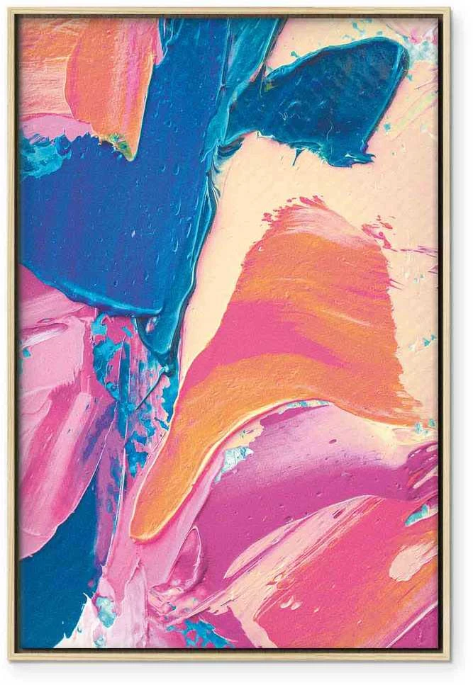Artgeist Paveikslas - Energetic Shapes - Dynamic Oil Paint Composition on Canvas