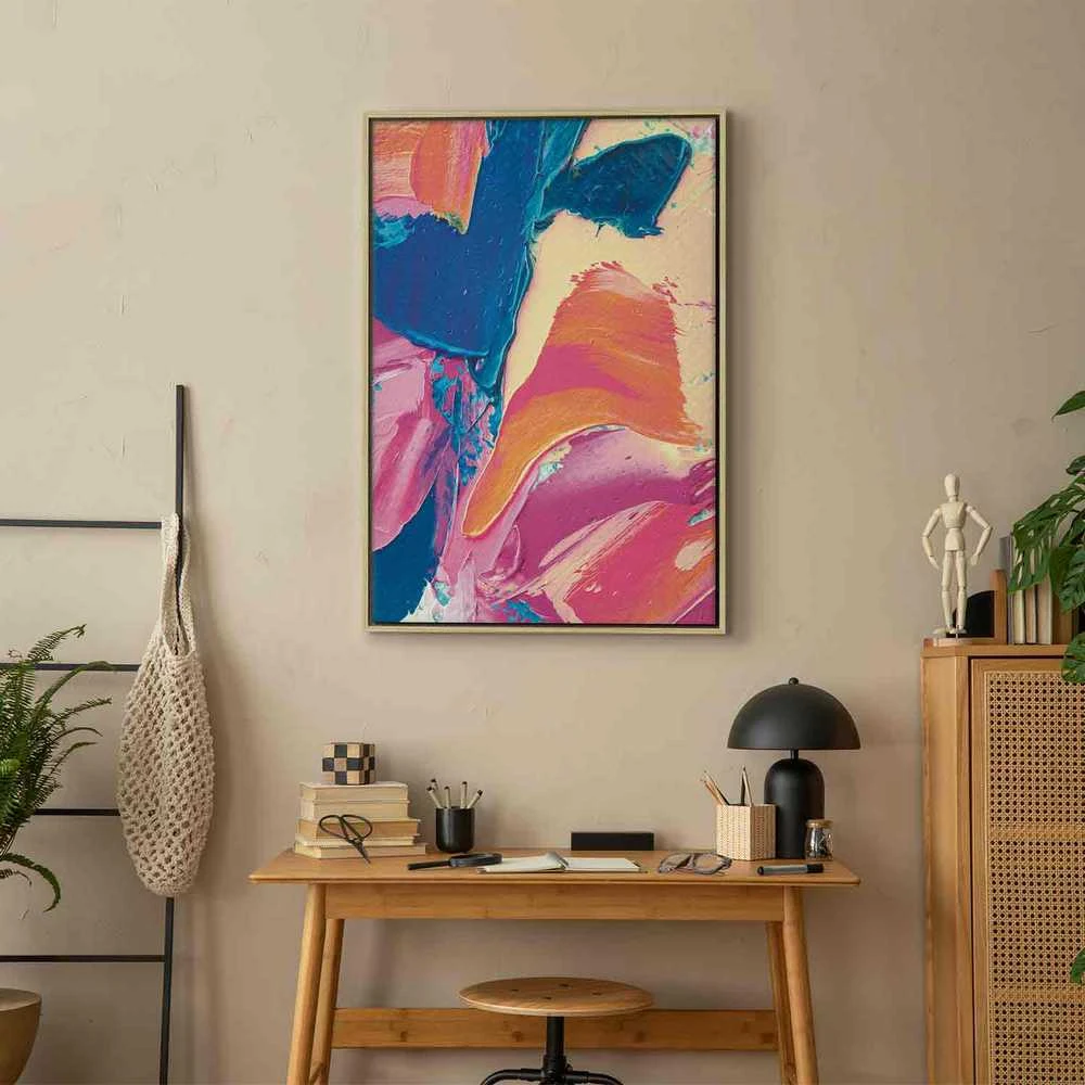 Artgeist Paveikslas - Energetic Shapes - Dynamic Oil Paint Composition on Canvas