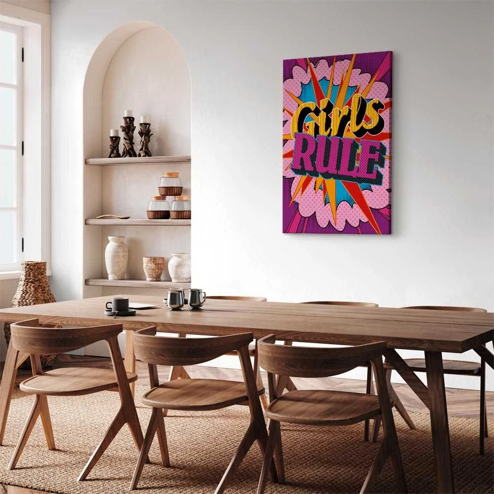 Artgeist Paveikslas - Energy of Colors (1-part) - English Text on Colorful Background
