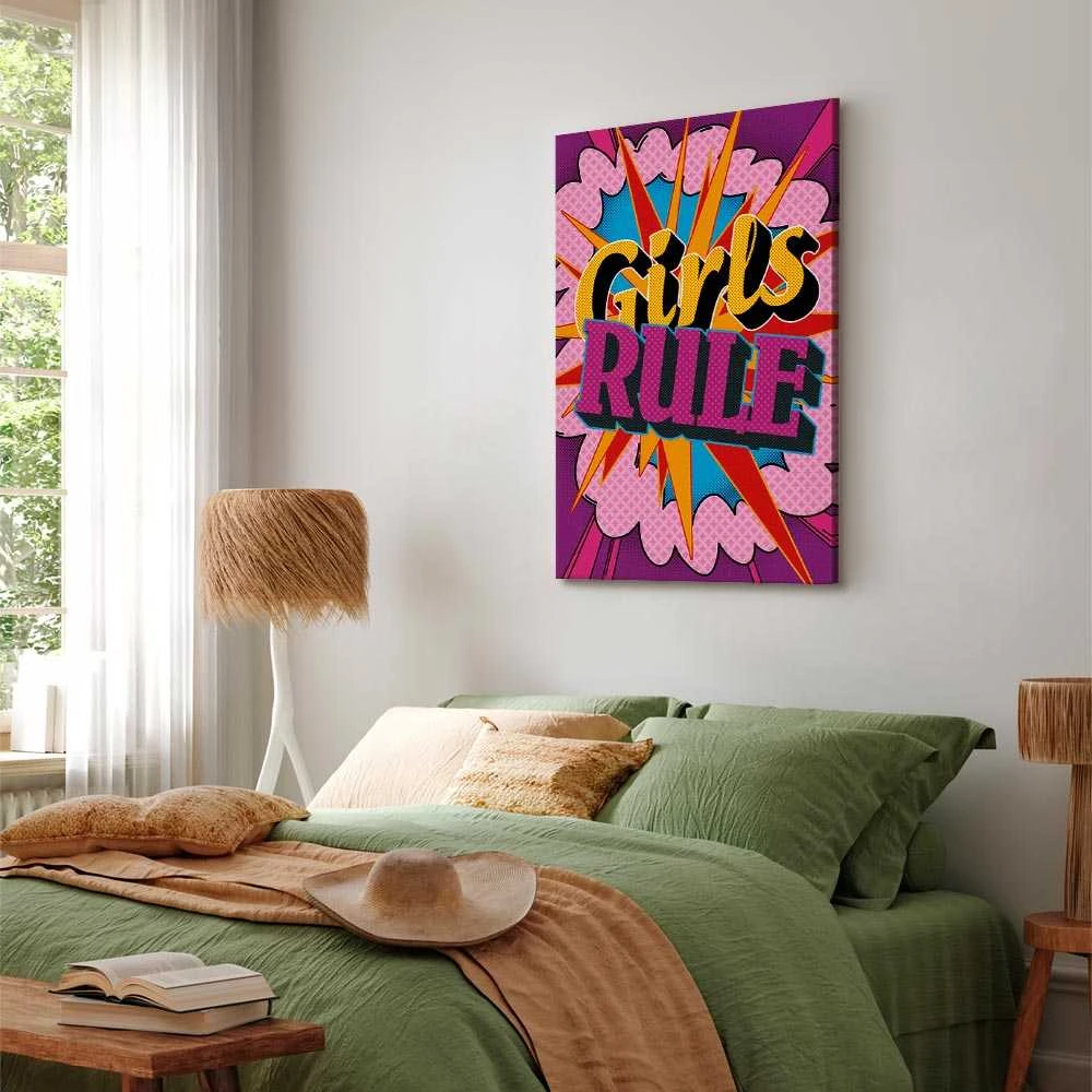 Artgeist Paveikslas - Energy of Colors (1-part) - English Text on Colorful Background