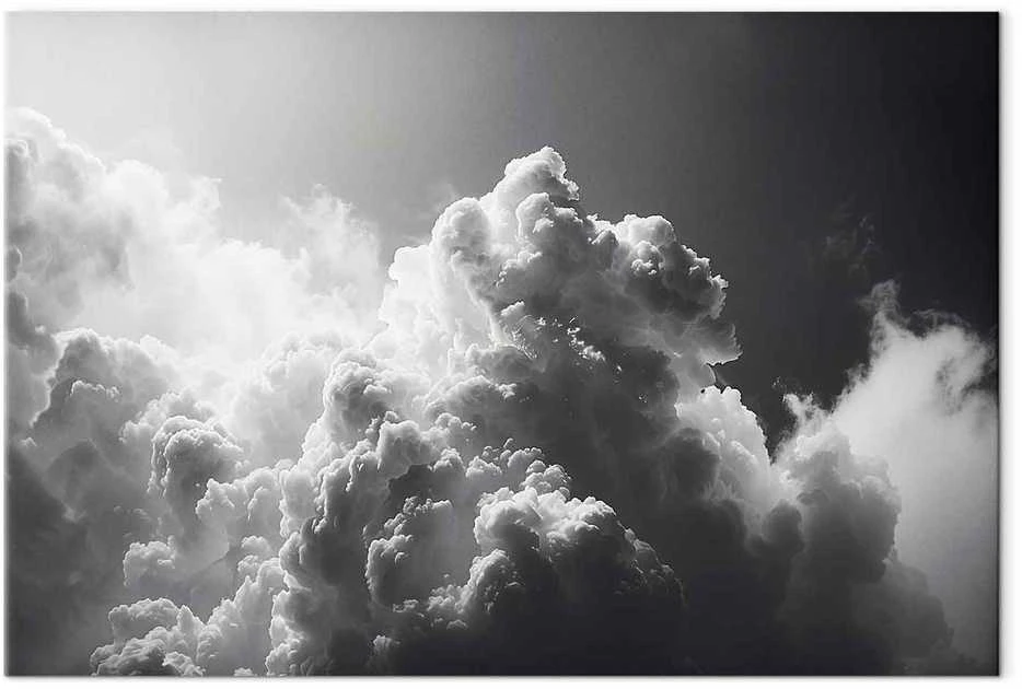 Artgeist Paveikslas - Extraordinary Phenomenon: The Sun Illuminating Dark Clouds