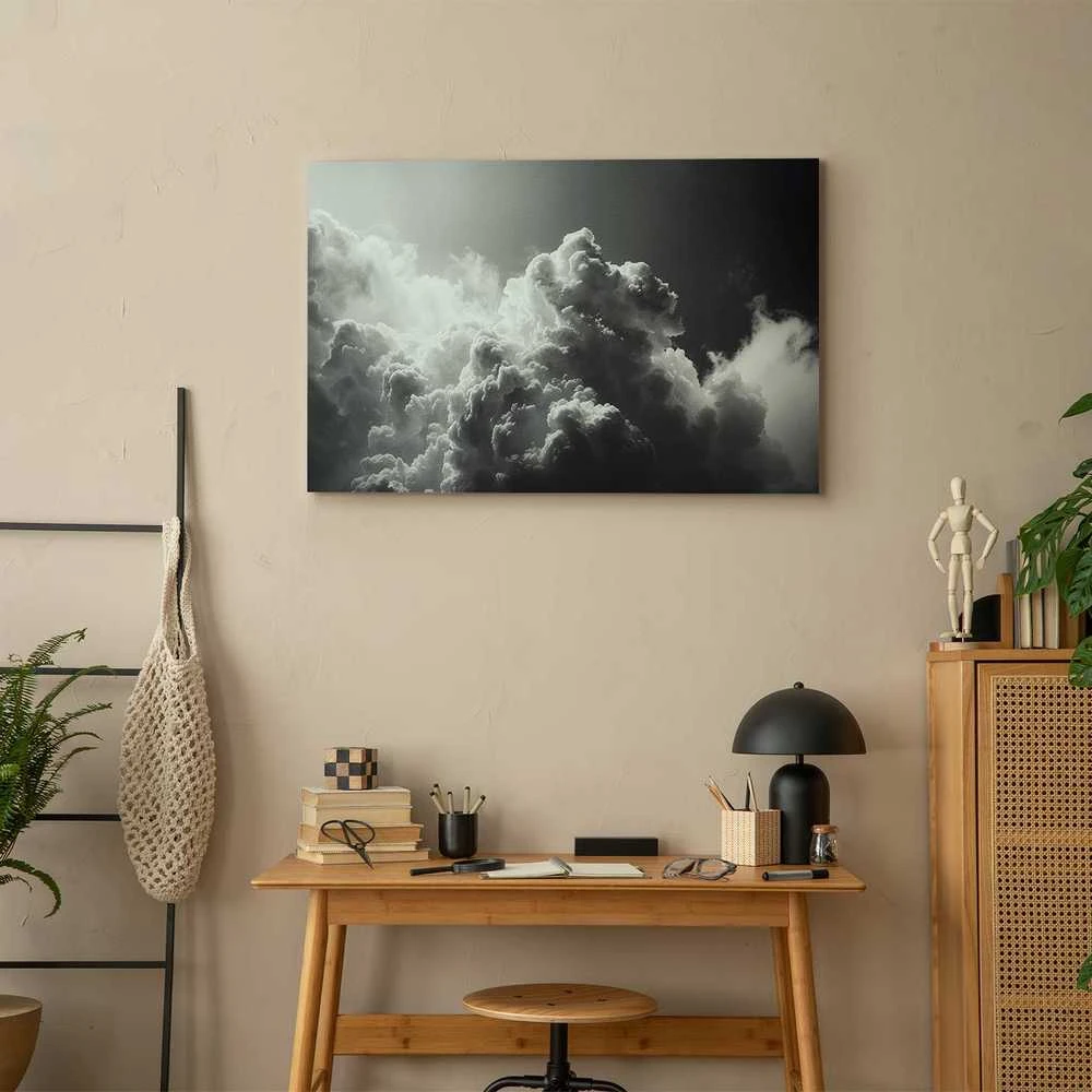Artgeist Paveikslas - Extraordinary Phenomenon: The Sun Illuminating Dark Clouds