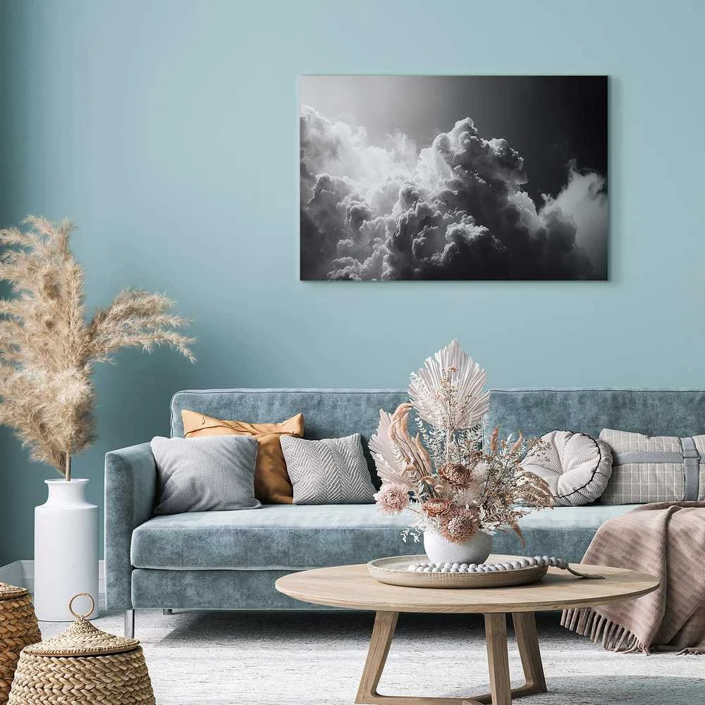 Artgeist Paveikslas - Extraordinary Phenomenon: The Sun Illuminating Dark Clouds