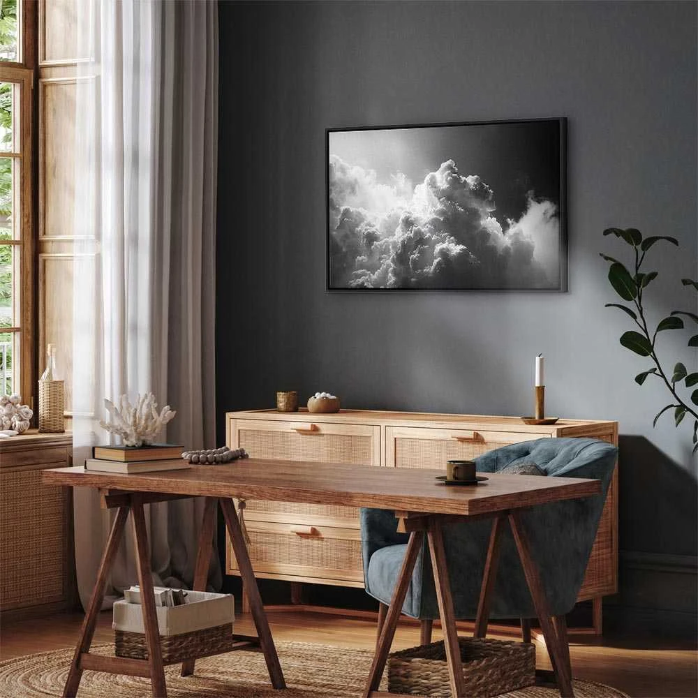 Artgeist Paveikslas - Extraordinary Phenomenon: The Sun Illuminating Dark Clouds