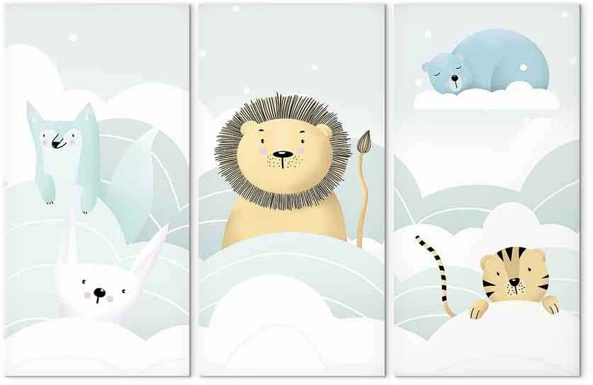 Artgeist Paveikslas - Fairy-Tale Zoo (3 Parts)