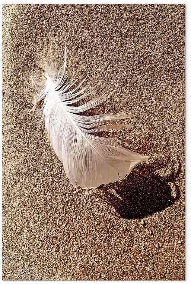 Artgeist Paveikslas - Feather on the Sand (1 Part) Vertical