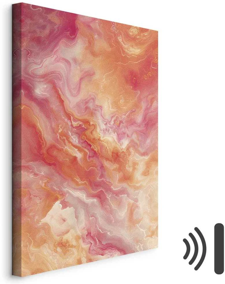 Artgeist Paveikslas - Fiery Colors - Dynamic Shapes in Colors of Fire and Rožinė