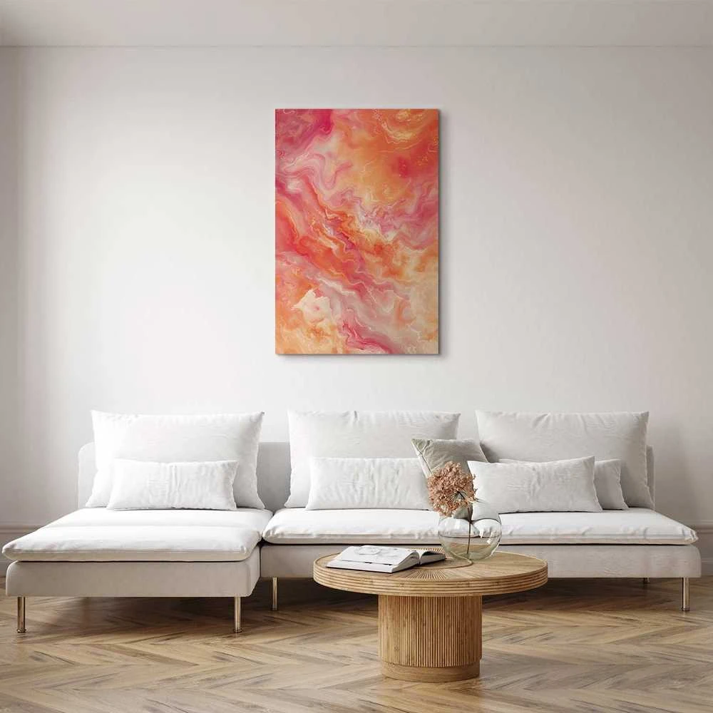 Artgeist Paveikslas - Fiery Colors - Dynamic Shapes in Colors of Fire and Rožinė