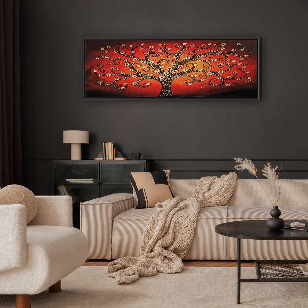 Artgeist Paveikslas - Fiery Tree (1 Part) Narrow