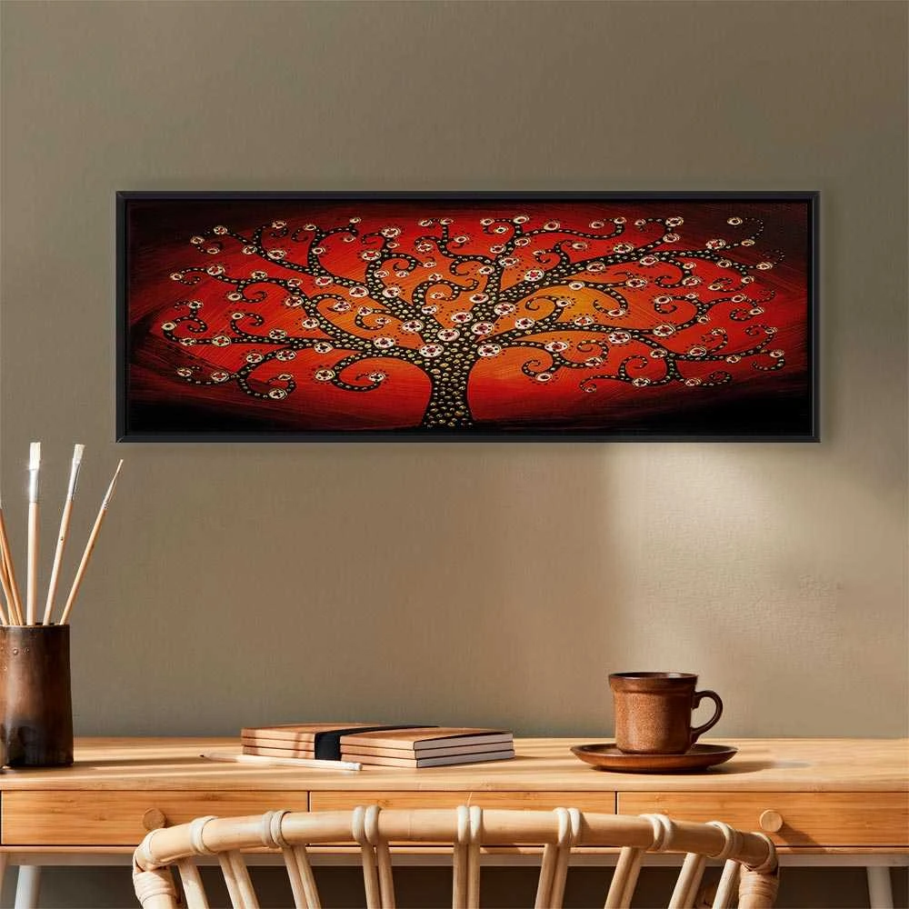 Artgeist Paveikslas - Fiery Tree (1 Part) Narrow