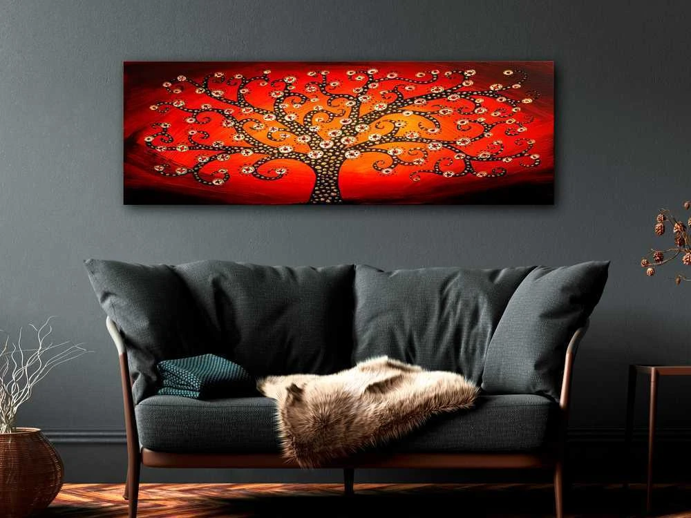 Artgeist Paveikslas - Fiery Tree (1 Part) Narrow