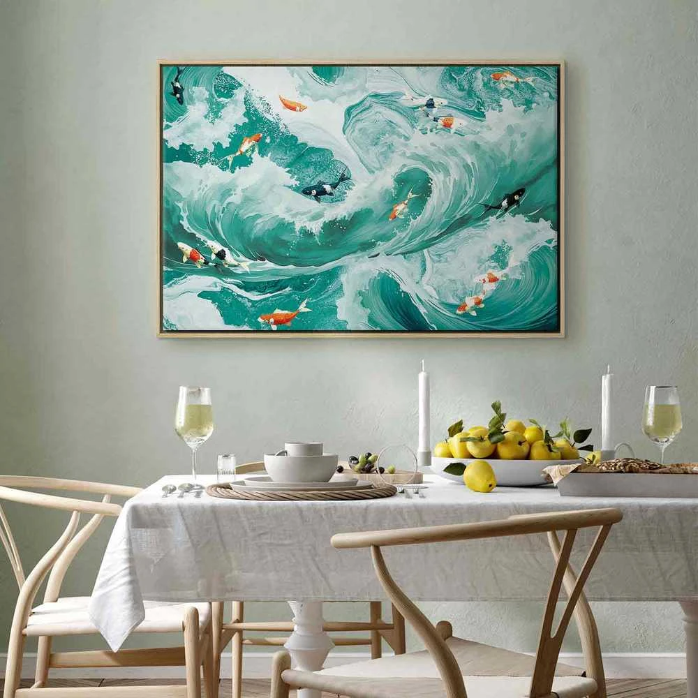 Artgeist Paveikslas - Fish and waves