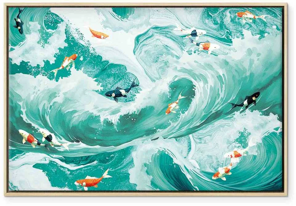 Artgeist Paveikslas - Fish and waves