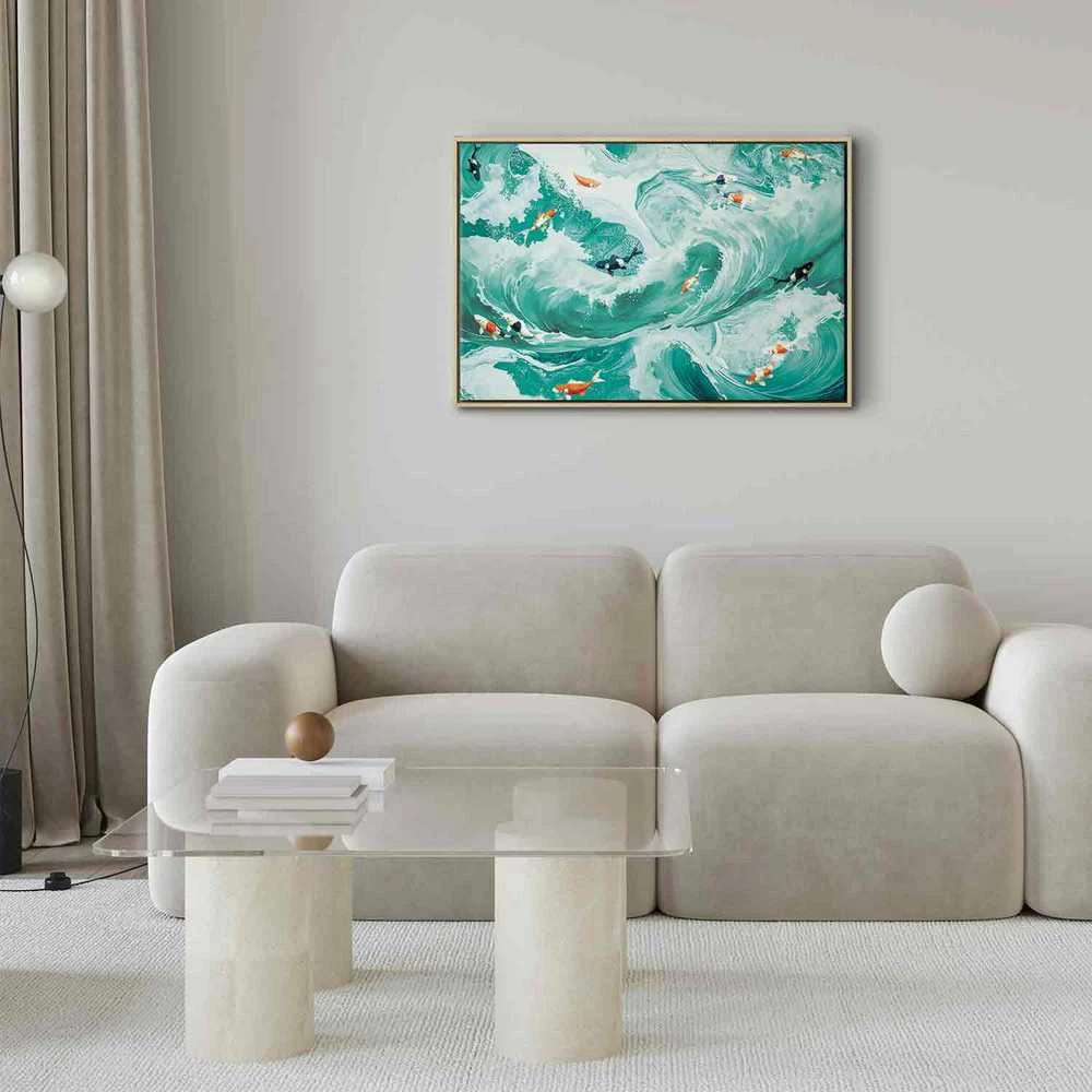 Artgeist Paveikslas - Fish and waves