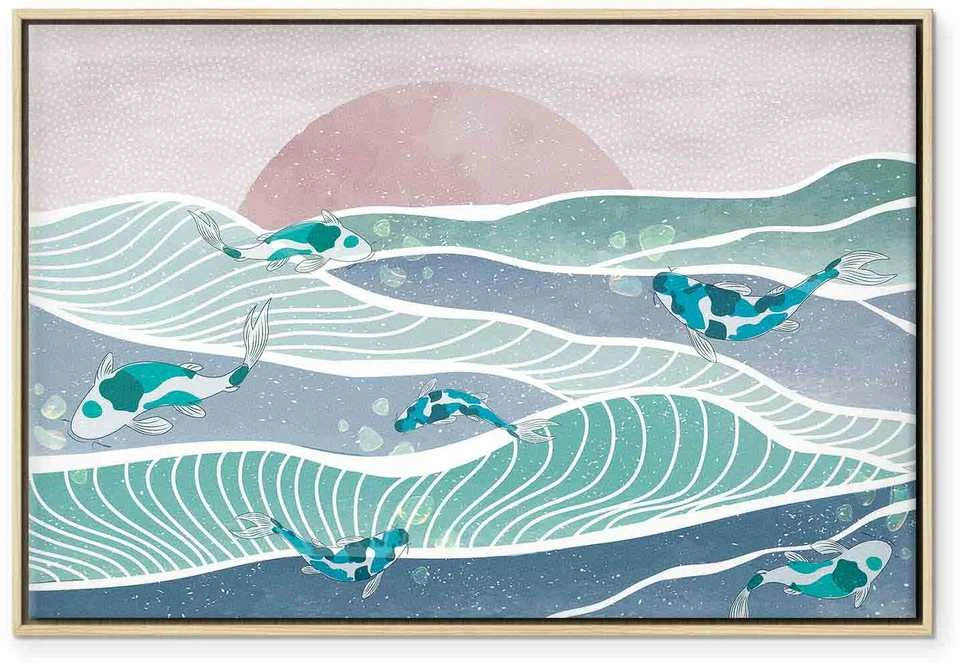 Artgeist Paveikslas - Fish on the waves