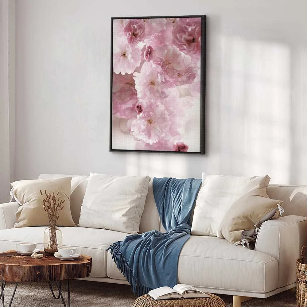 Artgeist Paveikslas - Flowery Glamour (1-part) - Flower Petals in Shades of Rožinė