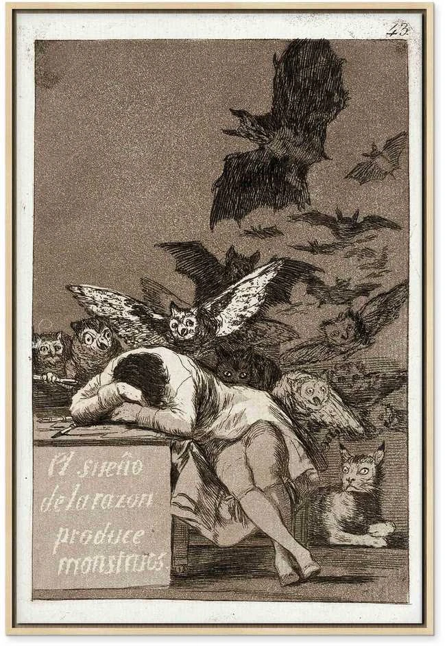 Artgeist Paveikslas - Francisco Goya – The Sleep of Reason Produces Monsters