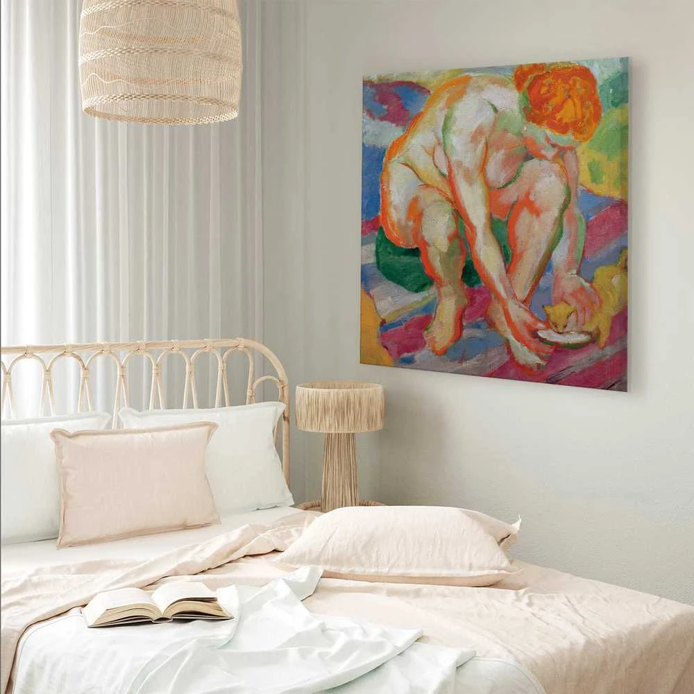 Artgeist Paveikslas - Franz Marc – Nude with cat