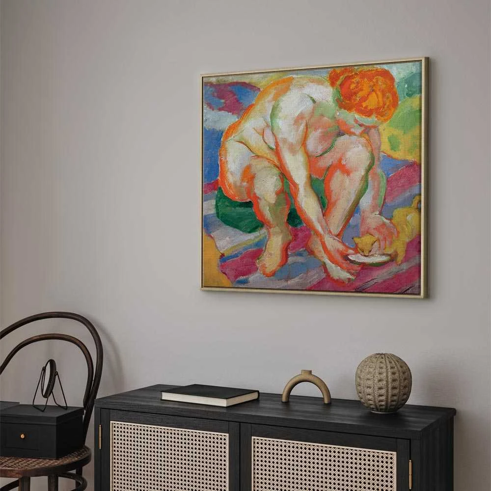 Artgeist Paveikslas - Franz Marc – Nude with cat