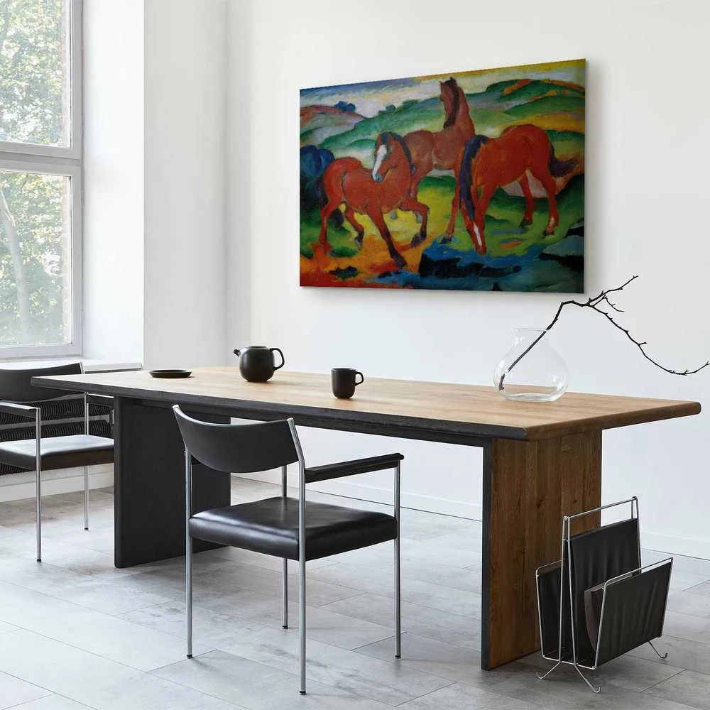 Artgeist Paveikslas - Franz Marc – The Raudona Horses (Grazing Horses IV)