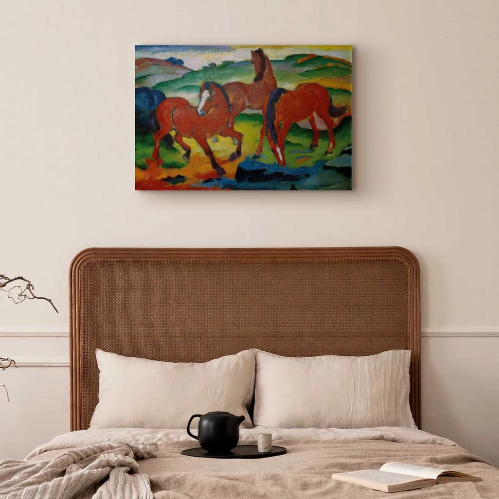 Artgeist Paveikslas - Franz Marc – The Raudona Horses (Grazing Horses IV)