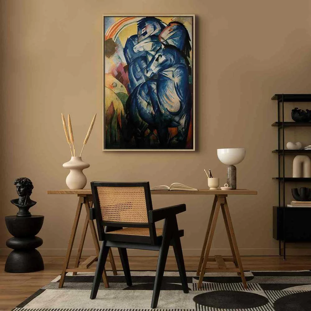 Artgeist Paveikslas - Franz Marc – The tower of mėlynas horses