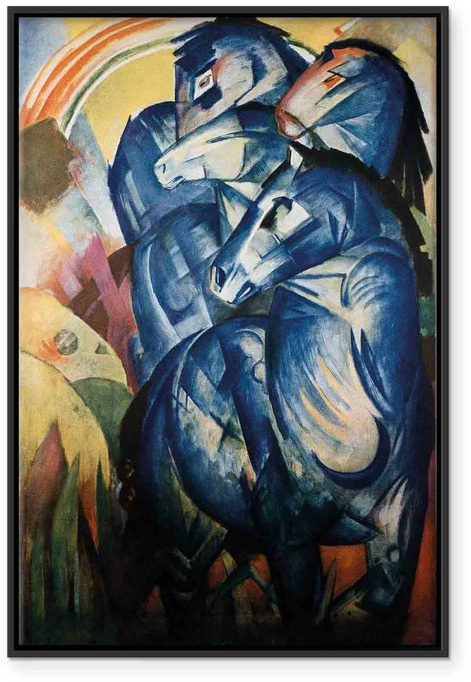 Artgeist Paveikslas - Franz Marc – The tower of mėlynas horses