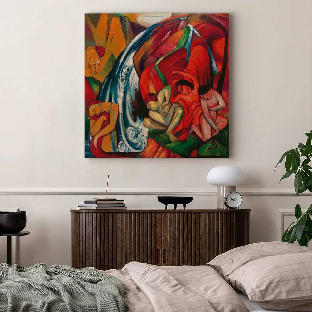 Artgeist Paveikslas - Franz Marc – The waterfall (Women under a waterfall)