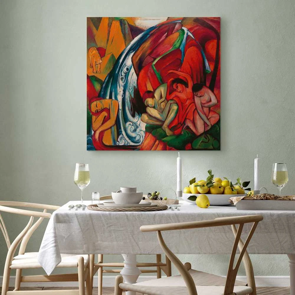 Artgeist Paveikslas - Franz Marc – The waterfall (Women under a waterfall)
