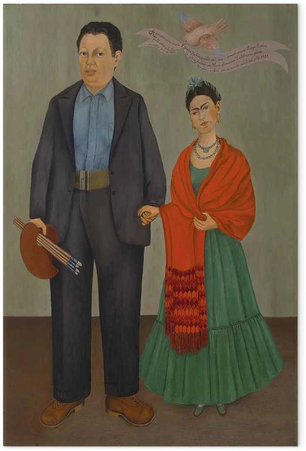 Artgeist Paveikslas - Frida Kahlo – Frida and Diego Rivera
