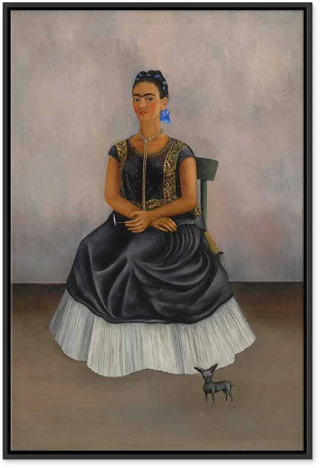 Artgeist Paveikslas - Frida Kahlo – Itzcuintli Dog with Me