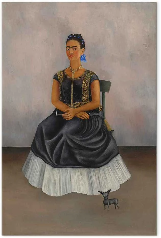 Artgeist Paveikslas - Frida Kahlo – Itzcuintli Dog with Me