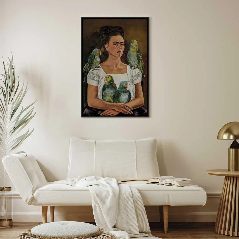 Artgeist Paveikslas - Frida Kahlo – Me and My Parrots