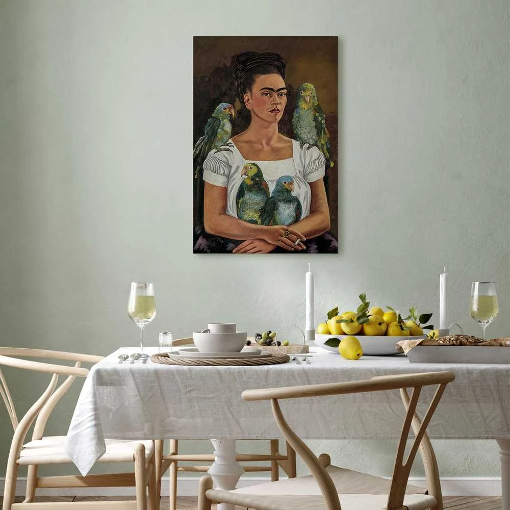 Artgeist Paveikslas - Frida Kahlo – Me and My Parrots