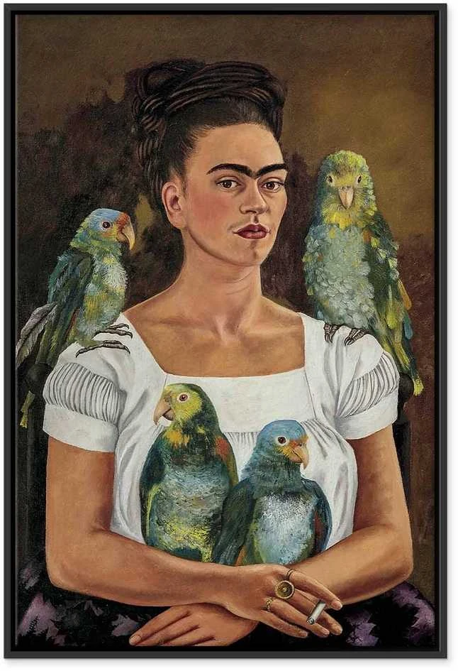 Artgeist Paveikslas - Frida Kahlo – Me and My Parrots