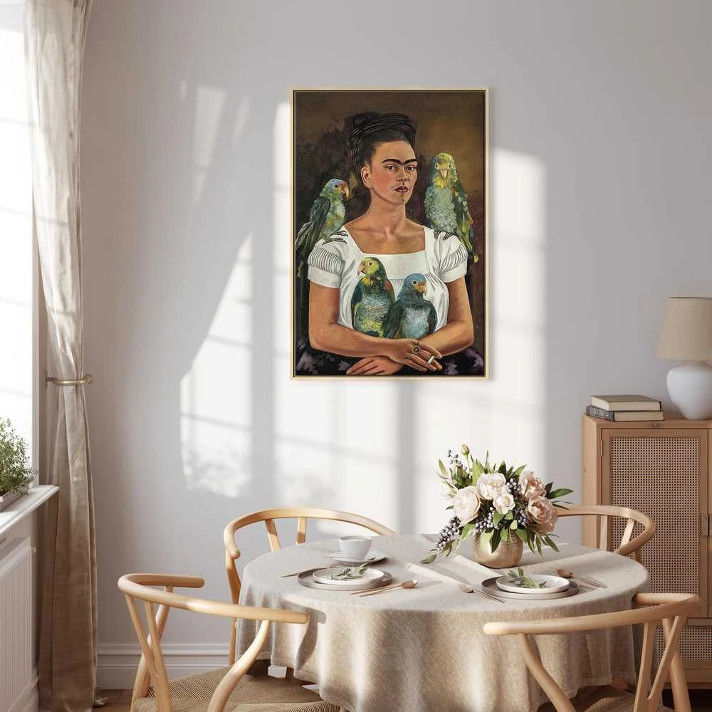 Artgeist Paveikslas - Frida Kahlo – Me and My Parrots